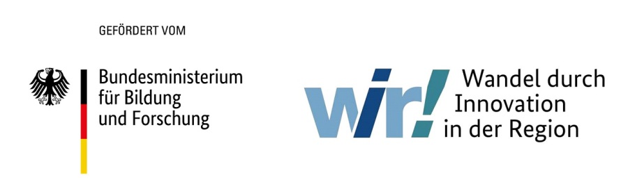 Logos Sachsen und WIR! Projekt